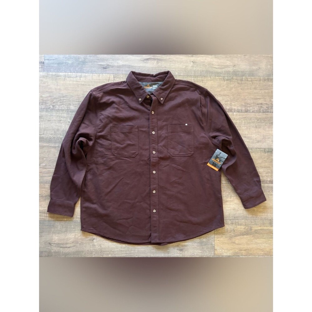 NWT Ridgecut Toughwear mens size 3XL heavy long sleeve flannel long sleeve shirt